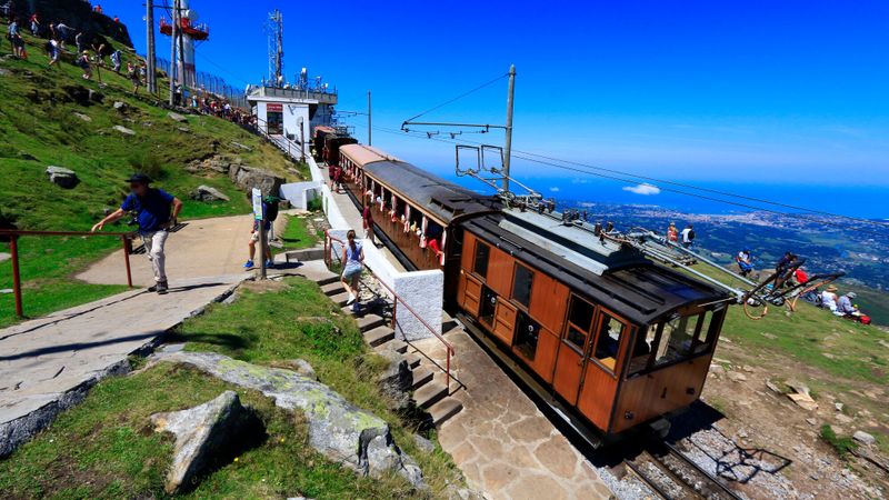 Illustration du train de la Rhune