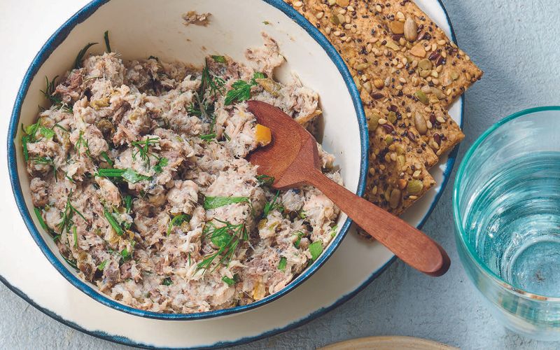 Rillettes de sardines au citron confit et herbes fraîches