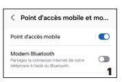 smartphone partage connexion