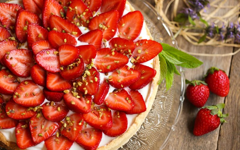 Tartelettes de fraises au pralin